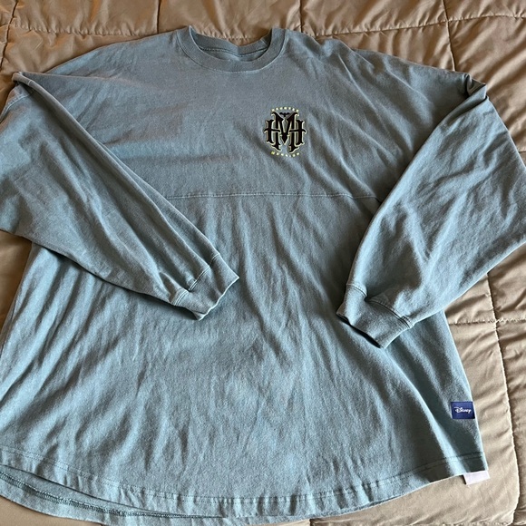 Disney Teal Long Sleeve Men's Tee - Picture 1 of 5